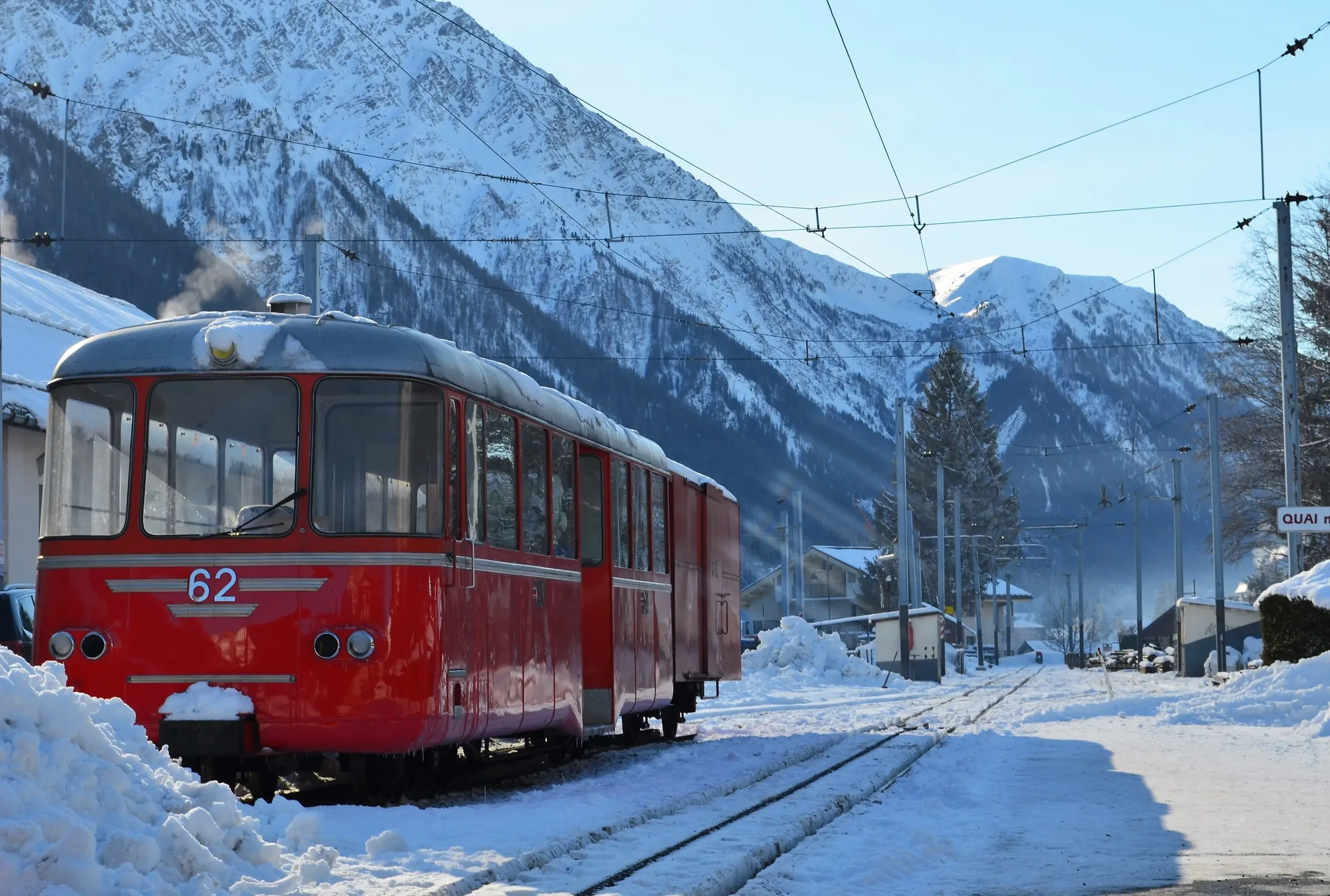Chamonix Valley in winter