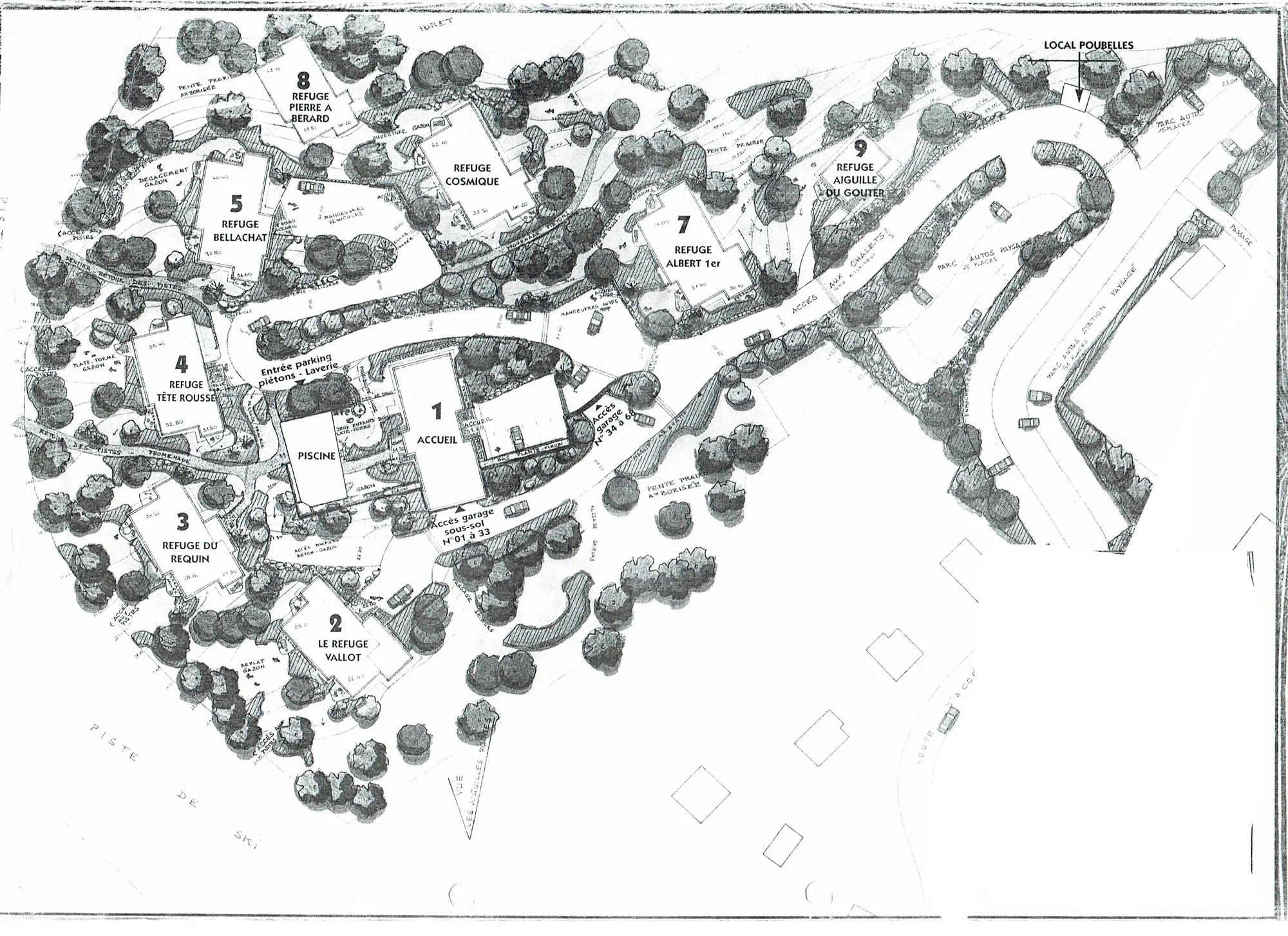 Plan of the Les Hauts de Chavants residence