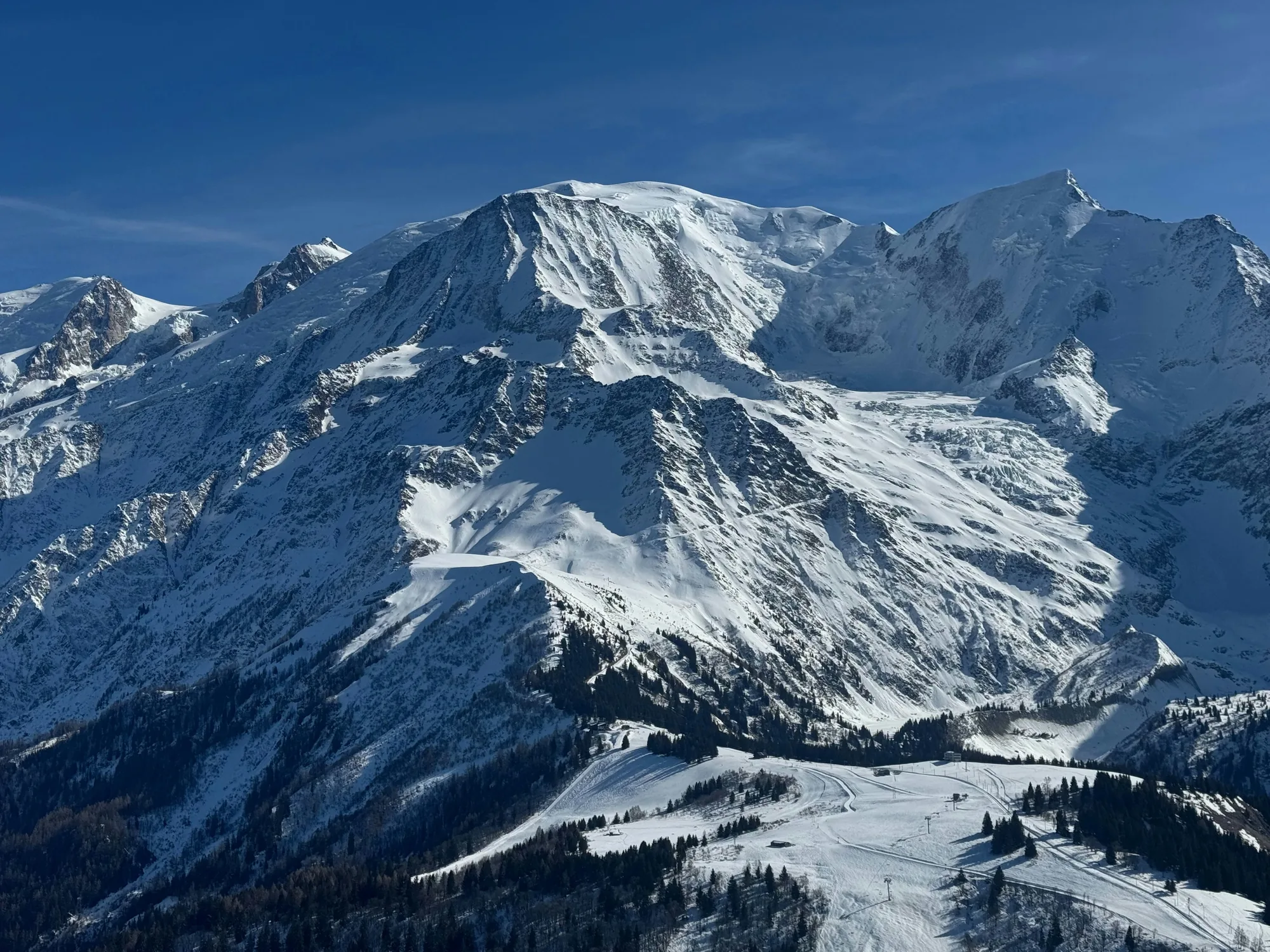 Winter skiing at Les Houches